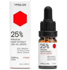 Ypsilon 2500mg 25% Premium Hemp Extract Cbd Oil Drops Strong 10ml